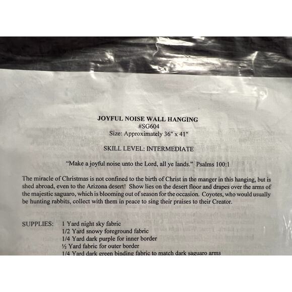 quilt pattern joyful noise sandra coffman 36" x 41" - Picture 5 of 7